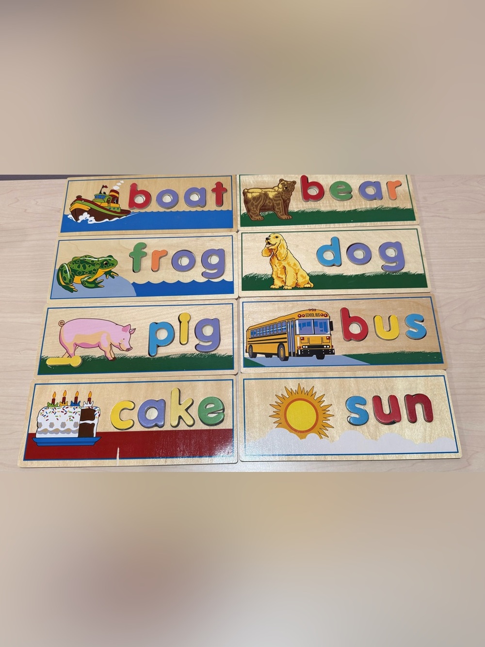 Wooden Animal & Object Puzzle Set